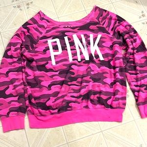 Pink camo PINK sweater